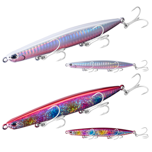Honoreal Nuevo Tipo 120mm 38g Señuelo Duro <span class=keywords><strong>de</strong></span> Lápiz <span class=keywords><strong>de</strong></span> Hundimiento Delgado con Efecto Láser ABS Stickbait 100m+ Distancia <span class=keywords><strong>de</strong></span> Lanzamiento Ultra Larga Venta al por Mayor - Product Image 1