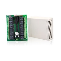 YET412PC + YET112D Ensembles de télécommande et de récepteur sans fil pour porte de garage Télécommande longue distance Récepteur 12 canaux
