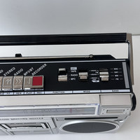 Haut-parleur Bluetooth portable style années 80, lecteur et enregistreur de cassettes avec radio AM/FM/SW intégrée, prise en charge de l'entrée SD/USB, musique MP3