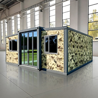 Evermore Maison mobile préfabriquée pliable de 20 pieds, 4 chambres, respirante, au design fermier, pour serre, bureau ou entrepôt, sur roues