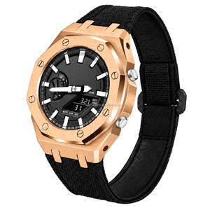 Kit de modification G <span class=keywords><strong>Ga</strong></span>-<span class=keywords><strong>2100</strong></span> Shock, boîtier de montre en acier inoxydable, bracelet en nylon, lunette métallique, pièces pour <span class=keywords><strong>Casioak</strong></span> G Ga2110 <span class=keywords><strong>Ga</strong></span> B2100 Shock - Product Image 2