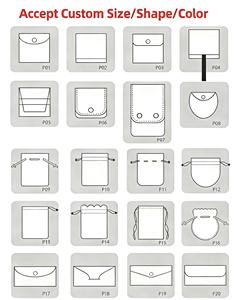 Pochette en velours personnalisée avec cordon <span class=keywords><strong>de</strong></span> serrage pour collier avec logo, sac en velours avec cordon <span class=keywords><strong>de</strong></span> serrage pour emballage <span class=keywords><strong>de</strong></span> bijoux, impression sérigraphique - Product Image 6