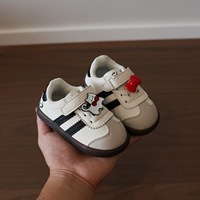 Chaussures pour bébés et tout-petits, style printemps/automne, tige en polyuréthane souple, semelle extérieure en caoutchouc antidérapante, baskets pour enfants, filles, dessin animé