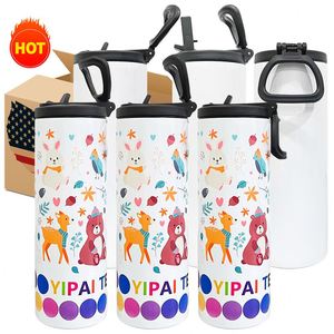 Livraison Gratuite – Gobelet Isotherme Portable 20 oz à Couvercle Droit pour Sublimation Blanche - Product Image 1