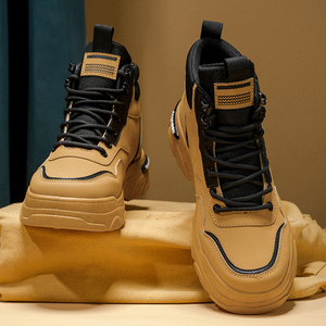 <span class=keywords><strong>Scarpe</strong></span> Casual da <span class=keywords><strong>Uomo</strong></span> High-Top Stile Britannico Retrò per Outdoor e Montagna, Resistenti all'Usura, con Suola Spessa e Traspiranti - <span class=keywords><strong>Outlet</strong></span> di Fabbrica di Alta Gamma - Product Image 4