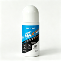Sport Max Roll-on pour Hommes – Protection 48h pour les aisselles – Sensation de propreté et de sécheresse pour activités à forte transpiration