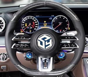 Volante <span class=keywords><strong>OLED</strong></span> in Fibra di Carbonio per Mercedes Benz W206 W205 W204 W222 W223 W213 W177 W463AMG GT GLS63 GLE63 SL63 - Product Image 4