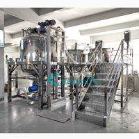 Mélangeur-pasteurisateur sous vide 2000L pour la production de mayonnaise, fromage, ketchup, pâtes, crèmes pour le visage et produits blanchissants