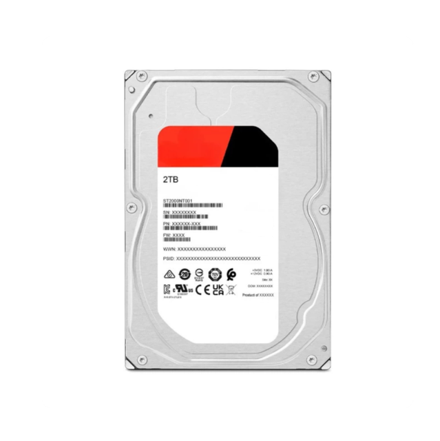 2TB Internal NAS HDD ST2000NT001 3.5" SATA 6Gb/s 7200RPM 256MB Cache High Capacity Security DVR NVR Desktop Storage