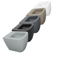 WC rond carré, bidet, carrelage en pierre, toilette, cuvette de toilette, commode, bidet portable, support de bidet, cuvette de toilette murale colorée, cuvette de toilette sanitaire