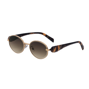 Lunettes de soleil ovales personnalisées pour femmes, verres PC UV400, style Instagram, mode urbaine, protection solaire, origine Taizhou WF-5G263 - Product Image 3