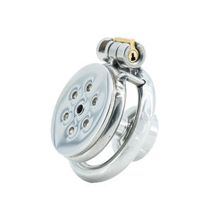 Dispositif de chasteté masculin en acier inoxydable argenté Yamamoto, <span class=keywords><strong>cage</strong></span> à pénis, verrouillage du pénis avec tube urinaire, jouet sexuel - Product Image 4