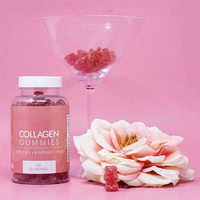 Compléments de collagène végétalien à marque privée, vitamines C pour éclaircir la peau, gommes de collagène, bonbons gélifiés