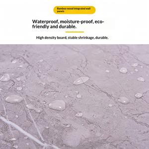 Panneau mural en fibre <span class=keywords><strong>de</strong></span> bois <span class=keywords><strong>de</strong></span> bambou <span class=keywords><strong>de</strong></span> 60 cm <span class=keywords><strong>de</strong></span> large, autoportant, décoratif, avec soufflet intégré, double trou <span class=keywords><strong>de</strong></span> fixation, épaissi, sans clou - Product Image 4