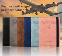 Portefeuille de voyage en cuir imperméable avec blocage RFID, design personnalisé, construction durable et de haute qualité, étui pour passeport