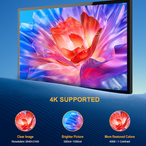 32 43 49 55 65-inch màn hình treo tường gắn <span class=keywords><strong>LCD</strong></span> 4K kỹ thuật số biển cho quảng cáo cửa hàng DDP - Product Image 3