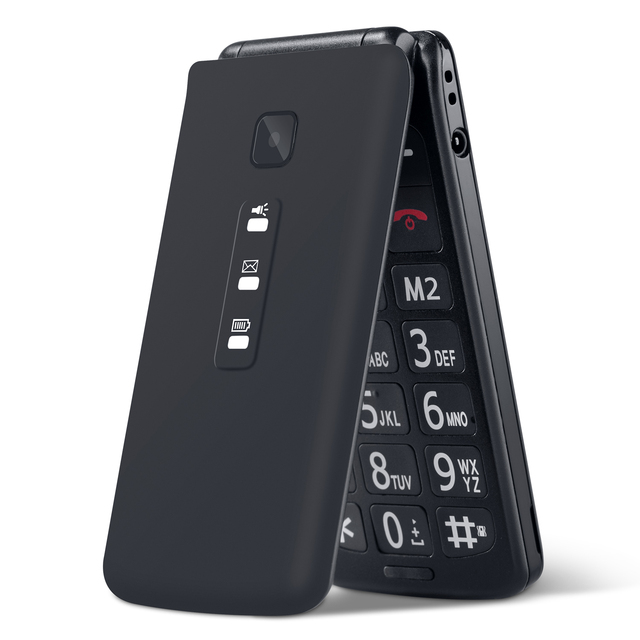 D370 4G Flip Mobile Phone Dual Sim Keyboard Cell Phone Loud Speaker Camera 1000mAh Portable Flip Phone