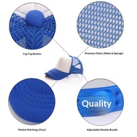 Casquette de baseball en maille éponge publicitaire – Chapeau de camionneur anti-UV pour le voyage, impression de logo et broderie disponibles, 100 % polyester