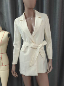 Blazer Casual <span class=keywords><strong>da</strong></span> <span class=keywords><strong>Donna</strong></span> con Cintura, Giacca con Revers a Maniche Lunghe <span class=keywords><strong>da</strong></span> <span class=keywords><strong>Lavoro</strong></span> per Ufficio - Product Image 5