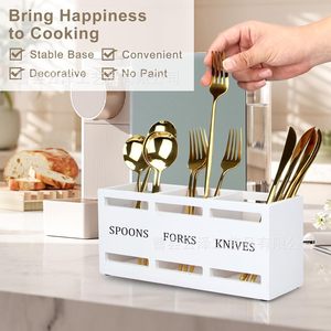 Cross-border wooden tableware <b>storage</b> <b>box</b>, wooden <b>kitchen</b> sorting and organizing <b>box</b>, desktop organizer, household dining - Product Image 4