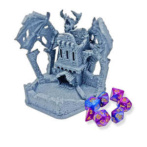 Vente en gros de tour à dés en forme de tête de <span class=keywords><strong>dragon</strong></span> et de château, imprimé en 3D - Product Image 1