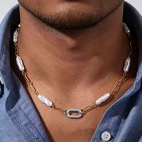 Collier multi-couches en acier inoxydable pour femme Ginee, avec diamants, fermoir OT de haute qualité, perles de cristal, style vintage, pour soirée, tendance, 14K