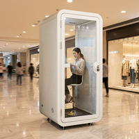 Cabine de bureau insonorisée mobile, cabine de bureau modulaire, studio d'isolation acoustique, studio de musique pour bureau commercial