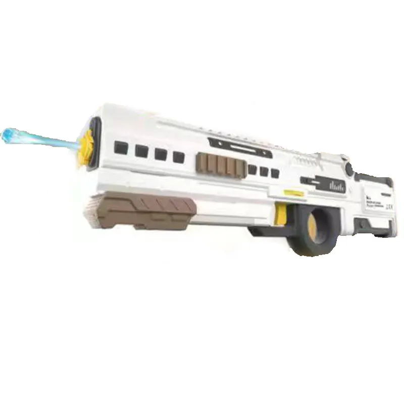 Pistol mainan air dan peluru lembut tipe Nerf