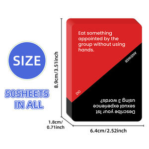 Cartes d'interaction <span class=keywords><strong>pour</strong></span> rassemblements, 50 pièces, personnalisées, écologiques, en papier, vérité ou défi, <span class=keywords><strong>pour</strong></span> couples, amis, questions <span class=keywords><strong>de</strong></span> conversation, cartes <span class=keywords><strong>de</strong></span> fête - Product Image 3