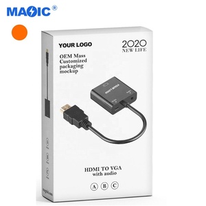 Promozione 1080P 60Hz convertitore di segnale con <span class=keywords><strong>cavo</strong></span> Audio USB <span class=keywords><strong>cavo</strong></span> di alimentazione <span class=keywords><strong>HDMI</strong></span> a VGA <span class=keywords><strong>adattatore</strong></span> - Product Image 1