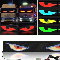 Panneau d'affichage LED flexible avec application USB, autocollant intelligent flexible, écran LED pour vitre arrière de véhicule, accessoires de voiture DIY