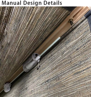 Persianas Romanas Tejidas Naturales, Ecológicas, con Filtro de Luz, Persianas de Lujo para Sala de Té y Decoración Interior Zen