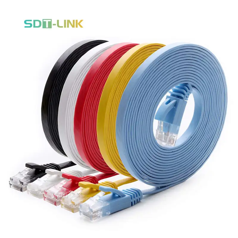 RJ45 Ethernet Network LAN Cable Flat CAT6 Channel UTP 4Pairs 24AWG Patch Cable Router Interesting Lot top quality