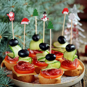 ไม้เสียบเค้ก<span class=keywords><strong>ไม้ไผ่</strong></span>แบบใช้แล้วทิ้ง เกรดอาหาร สำหรับตกแต่งงานแต่งงาน คริสต์มาส <span class=keywords><strong>ราคา</strong></span>ดี - Product Image 2