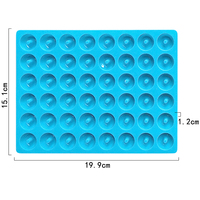 Moule en silicone rond à 48 cavités pour bonbons gélifiés faits main, chocolat, résine, sans BPA - Échantillon gratuit d'usine 262