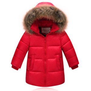 Vestes d'hiver <span class=keywords><strong>en</strong></span> duvet de haute qualité pour filles et garçons, manteaux longs et élégants pour enfants de 80 à 160 cm, fermeture éclair, vêtements d'extérieur - Product Image 2