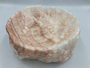 Bain d'oiseaux en marbre poli Onyx Décoration de jardin extérieur Produit de bassin pour oiseaux en pierre - Product Image 4