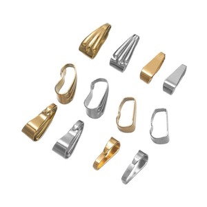 Stainless Steel Pendant <b>Clips</b> Mixed Shapes For Necklace Making DIY Jewelry Accessories Wholesale - Product Image 1