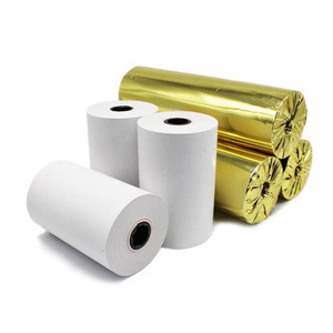 Rouleaux de papier pour <span class=keywords><strong>caisse</strong></span> enregistreuse avec dorure à chaud 80x80mm - Product Image 2