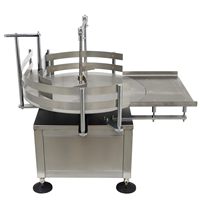 Système de convoyeur de table rotatif pour l'accumulation de bouteilles personnalisées, machine de collecte pour les boissons