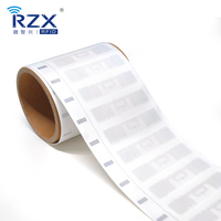 Dernière nouvelle innovation au détail vêtement rfid uhf tag 9XE RFID ruban lisse étiquette de vêtements