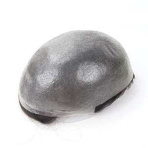 Système de remplacement capillaire pour hommes en cheveux humains Remy, toupet en peau fine PU, boucles en V, ligne de cheveux naturelle - Product Image 3