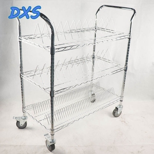 Drying Rack Mesh DXS Wholesale Stainless Steel Kitchen Shelves Dishes Drying Rack Wire Mesh Shelf