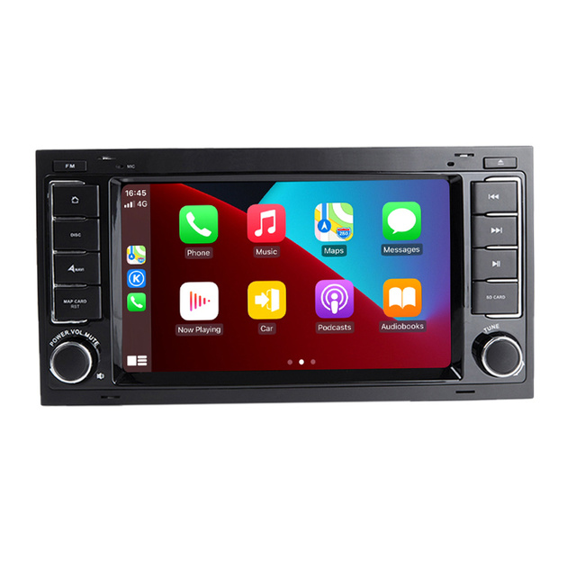 2 Din Android 14 Car Radio for VW/Touareg/Transporter T5 2004-2011 Multimedia Stereo GPS Navigation NO DVD Player Head Unit RDS