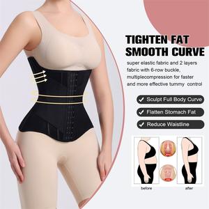 제조업체 사용자 정의 배 컨트롤 허리 트레이너 셰이퍼 9 스틸 뼈 라텍스 코르셋 콜롬비아 쉐이핑 모래 시계 거들 여성용 - Product Image 4