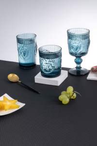 <span class=keywords><strong>Calici</strong></span> in Vetro Vintage Fatti a Mano, Decorati ed Eleganti, <span class=keywords><strong>Porta</strong></span> Vini Durevoli - Product Image 3