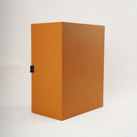 Boîte cadeau rigide pliable réutilisable avec fermeture magnétique, finition brillante, ruban de tirage, pour cosmétiques, vêtements, articles d'entreprise de luxe