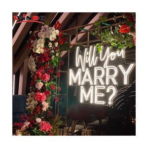 Diseño libre ¿<span class=keywords><strong>Te</strong></span> casarás conmigo mejor juntos novia para <span class=keywords><strong>ser</strong></span> letrero de neón personalizado fiesta boda letrero de neón decoración para pared luces de neón - Product Image 5