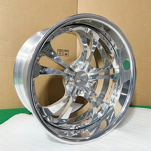 Кованые диски на заказ, <span class=keywords><strong>2</strong></span>/<span class=keywords><strong>3</strong></span> части, 5x114.<span class=keywords><strong>3</strong></span>, хромированные, с глубоким ободом, 16-26 дюймов, 5 спиц, <span class=keywords><strong>3</strong></span>/<span class=keywords><strong>2</strong></span> части, кованые диски - Product Image 4