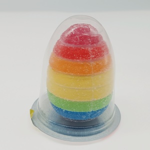 Bonbons gélifiés de haute qualité pour enfants, bonbons gélifiés aux couleurs arc-en-ciel avec un jouet <span class=keywords><strong>surprise</strong></span>, collations gélifiées en forme d'œuf - Product Image 1